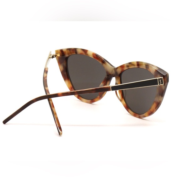 NEW SAINT LAURENT CAT EYE SUNGLASSES SL M81 004 SAINT LAURENT SLM81 004 BROWN - Picture 5 of 7